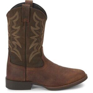 Justin Buster Distressed Brown Cowhide Style #7221